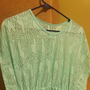 Swimsuit cover ups 2 one green and pink 1 swimsuit